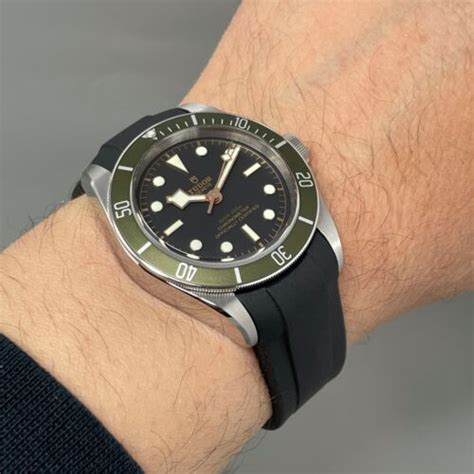 cinturino tudor 22|Original Tudor Fabric Black Strap 22/22mm.